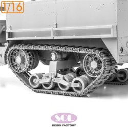 画像2: SOL MODEL[MM968]1/16 WWII アメリカ M3A1ハーフトラック 履帯 滑り止めチェーン付(アンディーズホビー用)