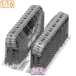 画像3: SOL MODEL[MM968]1/16 WWII アメリカ M3A1ハーフトラック 履帯 滑り止めチェーン付(アンディーズホビー用)