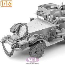 画像3: SOL MODEL[MM975]1/16 WWII アメリカ M3A1ハーフトラック アクセサリーセットA
