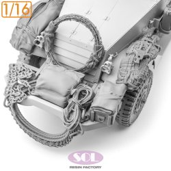 画像4: SOL MODEL[MM975]1/16 WWII アメリカ M3A1ハーフトラック アクセサリーセットA