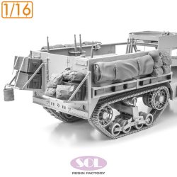 画像4: SOL MODEL[MM976]1/16 WWII アメリカ M3A1ハーフトラック アクセサリーセットB