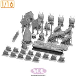 画像5: SOL MODEL[MM976]1/16 WWII アメリカ M3A1ハーフトラック アクセサリーセットB