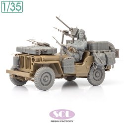 画像1: SOL MODEL[MM980]1/35 WWII イギリス SAS 1/4トン4x4パトロールカー コンバージョンキット