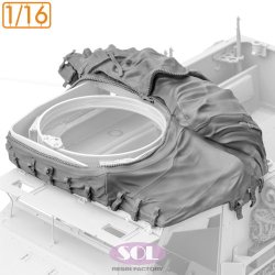 画像1: SOL MODEL[MM995]1/16 WWII アメリカ M3A1ハーフトラック キャンバストップ