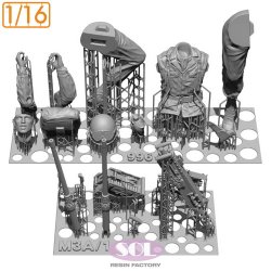 画像5: SOL MODEL[MM996]1/16 WWII アメリカ M3A1ハーフトラック機関銃手&M2 .50口径重機関銃セット