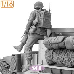 画像3: SOL MODEL[MM997]1/16 WWII アメリカ 野戦無線通信手