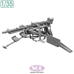 画像2: SOL MODEL[MM999]1/35 WWII ドイツ ラフェッテ機銃架搭載 MG34機関銃 低姿勢セット