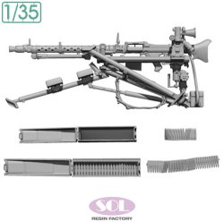 画像3: SOL MODEL[MM999]1/35 WWII ドイツ ラフェッテ機銃架搭載 MG34機関銃 低姿勢セット