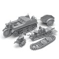 SOL MODEL[MM390]1/35 WWIIドイツSd.Kfz.2ケッテンクラートHK101 エンジン/トレーラー付(3D)