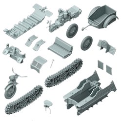 画像4: SOL MODEL[MM390]1/35 WWIIドイツSd.Kfz.2ケッテンクラートHK101 エンジン/トレーラー付(3D)