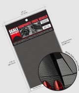スケール・モータースポート[SMS1024]1/24 カーボンファイバーデカール (綾織り、黒・銀色)