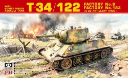 画像1: ピッグモデル[PIG35-009]1/35 T-34/122 (U-22 自走砲)第8 & 第183工場