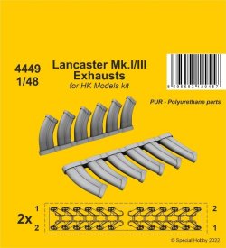 画像1: CMK[CMK4449] 1/48 ランカスター Mk.I/III 排気管 (HKモデル用)