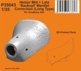 CMK[CMKP35043]1/35 38式軽駆逐戦車 ヘッツァー 中期・後期用 ザウコップ防盾 (長タイプ) (アカデミー用)