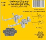 CMK[CMK4507]1/48 ウェストランド ライサンダー用 ルイス機関銃 (2種 x 各1入) (エアフィックス用)