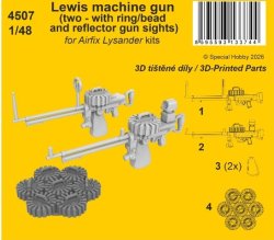画像1: CMK[CMK4507]1/48 ウェストランド ライサンダー用 ルイス機関銃 (2種 x 各1入) (エアフィックス用)