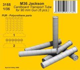 CMK[CMK3155]1/35 M36 ジャクソン 90mm砲弾筒状収納ケース (6個) (タミヤ用)