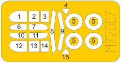 画像1: スペシャルホビー[SPHM72067]1/72 DH.94 モス・マイナー・クーペ 塗装マスクシール (スペシャルホビー用)