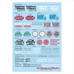 画像2: Gentlemmen FOR Wheels 1：ショップカー カラーブック＆デカールセット