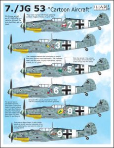 画像1: イリアドデザイン[ILD32001]1/32　Bf109G-6 JG53 パーソナルマーク (1)