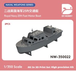 画像1: DYホビー[VICDYH350022]1/350英海軍 WWII 25フィート 高速モーターボート(2個)