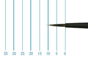 画像1: インターロン画筆　１０２６　０号（ラウンド・短軸） (1)