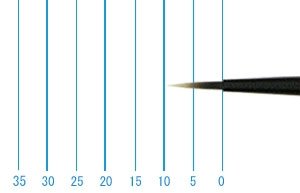 画像1: インターロン画筆　１０２６　１／０号（ラウンド・短軸） (1)