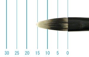 画像1: インターロン画筆　１２１４　６号（フィルバート・長軸） (1)