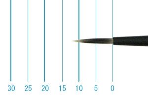 画像1: インターロン画筆　１５７５　０号（ラウンド・長軸） (1)