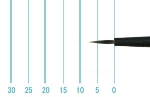 画像1: インターロン画筆　１５７５　２／０号（ラウンド・長軸） (1)