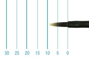 画像1: インターロン画筆　２１２８　０号（フラット・長軸） (1)