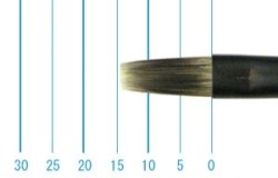 画像1: インターロン画筆　２１２８　６号（フラット・長軸）