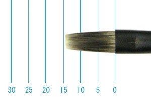 画像1: インターロン画筆　２１２８　６号（フラット・長軸） (1)