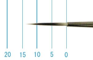 画像1: インターロン画筆　４１７　０号（ラウンド・短軸） (1)