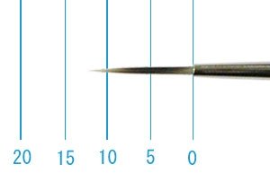 画像1: インターロン画筆　４１７　２／０号（ラウンド・短軸） (1)