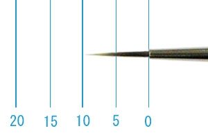 画像1: インターロン画筆　４１７　３／０号（ラウンド・短軸） (1)