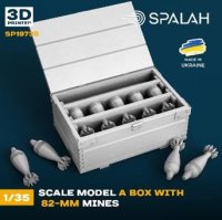 スパラッハ[SPU19735]1/35 82mm迫撃砲砲弾w/弾薬箱