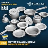 スパラッハ[SPU20935]1/35 鍋とボウルセット (14個入)
