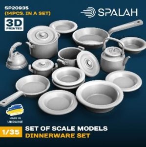 画像1: スパラッハ[SPU20935]1/35 鍋とボウルセット (14個入) (1)