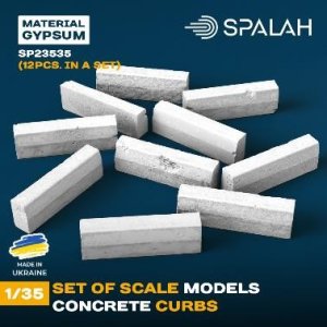 画像1: スパラッハ[SPU23535]1/35 コンクリートカーブブロック (12個入) (1)