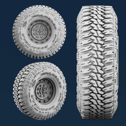 画像3: スパラッハ[SPU26535]1/35 HMMWV GY ホイールセット(12ボルトタイプ) (5個入) (汎用)