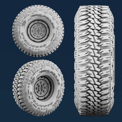 画像3: スパラッハ[SPU26635]1/35 HMMWV GY ホイールセット(8ボルトタイプ) (5個入) (汎用)