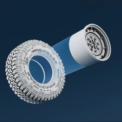 画像4: スパラッハ[SPU26635]1/35 HMMWV GY ホイールセット(8ボルトタイプ) (5個入) (汎用)