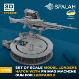 スパラッハ[SPU36535]1/35 レオパルト2 装填手ハッチ(FN MAG機関銃付)