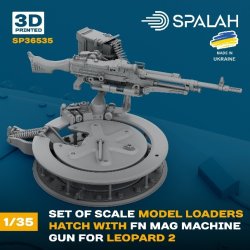 画像1: スパラッハ[SPU36535]1/35 レオパルト2 装填手ハッチ(FN MAG機関銃付)