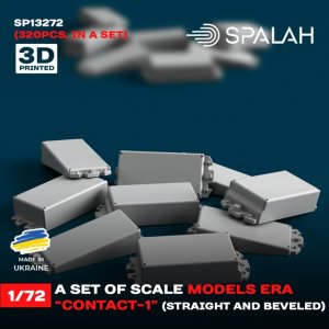 画像1: スパラッハ[SPU13272]1/72 ERA "コンタクト-1" 爆発反応装甲セット(四角タイプ + 三角タイプ 合計320個入) (1)