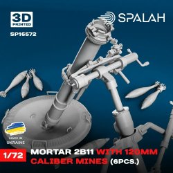 画像2: スパラッハ[SPU16572]1/72 2B11 120mm迫撃砲w/砲弾6個
