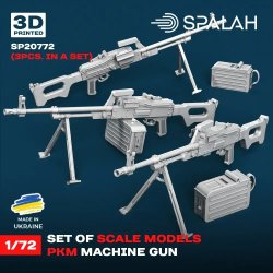 画像1: スパラッハ[SPU20772]1/72 PKM機関銃 (3個入)