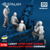 スパラッハ[SPU28472]1/72 M119A2 105mm榴弾砲クルーセット (4体入)
