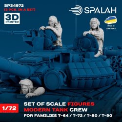画像1: スパラッハ[SPU34972]1/72 現用戦車兵セット(T-64/T-72/T-80/T-90用) (3体入)